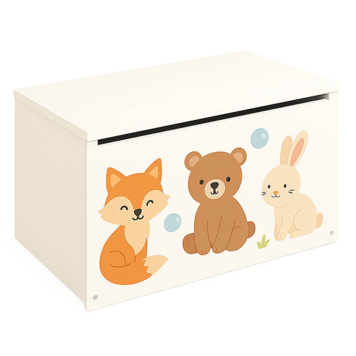 Pudełko na zabawki - leśne zwierzątka