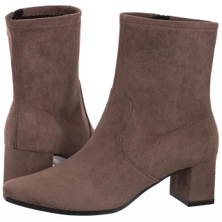 Botki Brązowe 9-25354-41 306 Cafe Stretch Vegan (CP444-b) Caprice