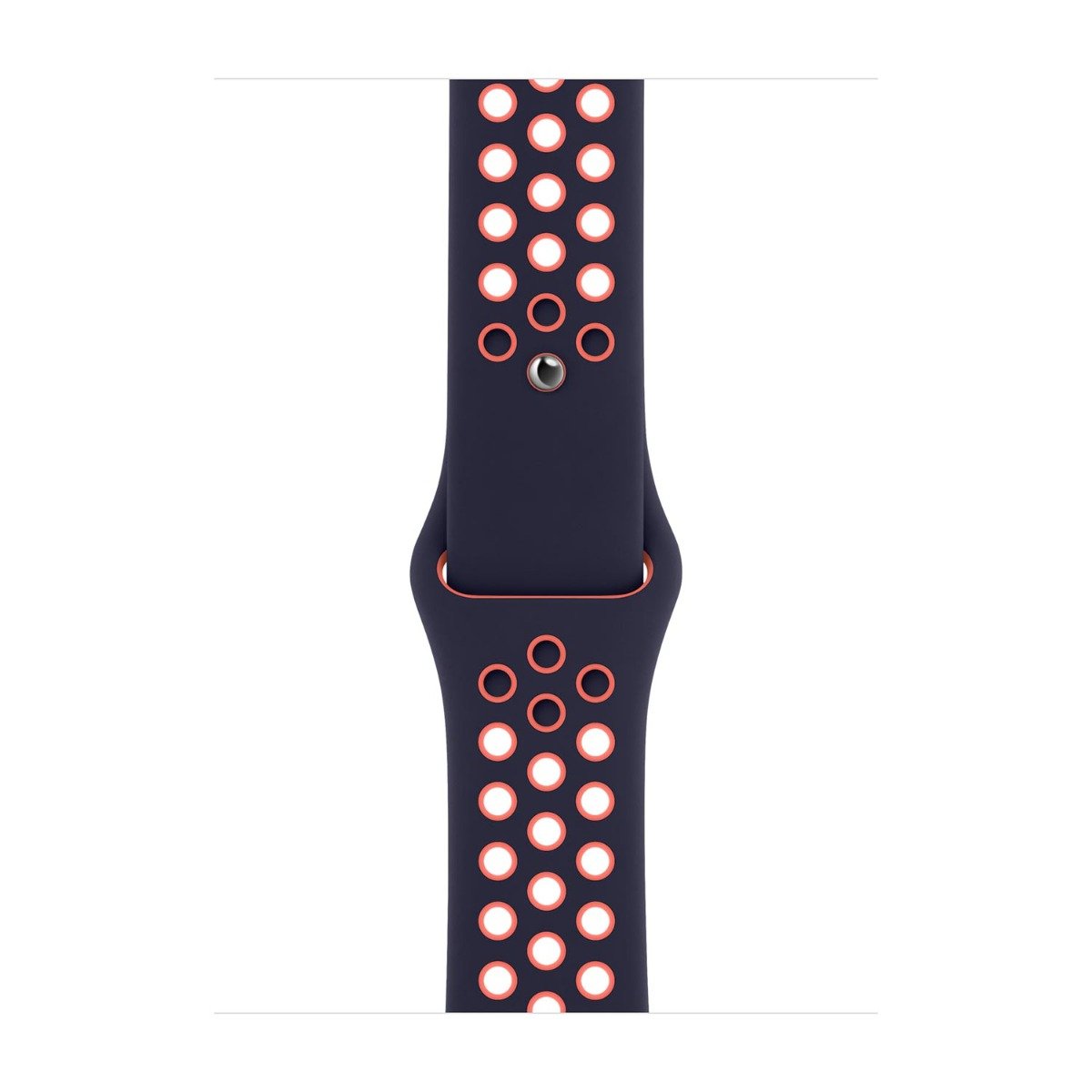 Apple Pasek sportowy Nike w kolorze niebieskoczarnym/jasnego mango do koperty 38mm / 40mm / 41mm / 42mm - rozmiar S/M/L