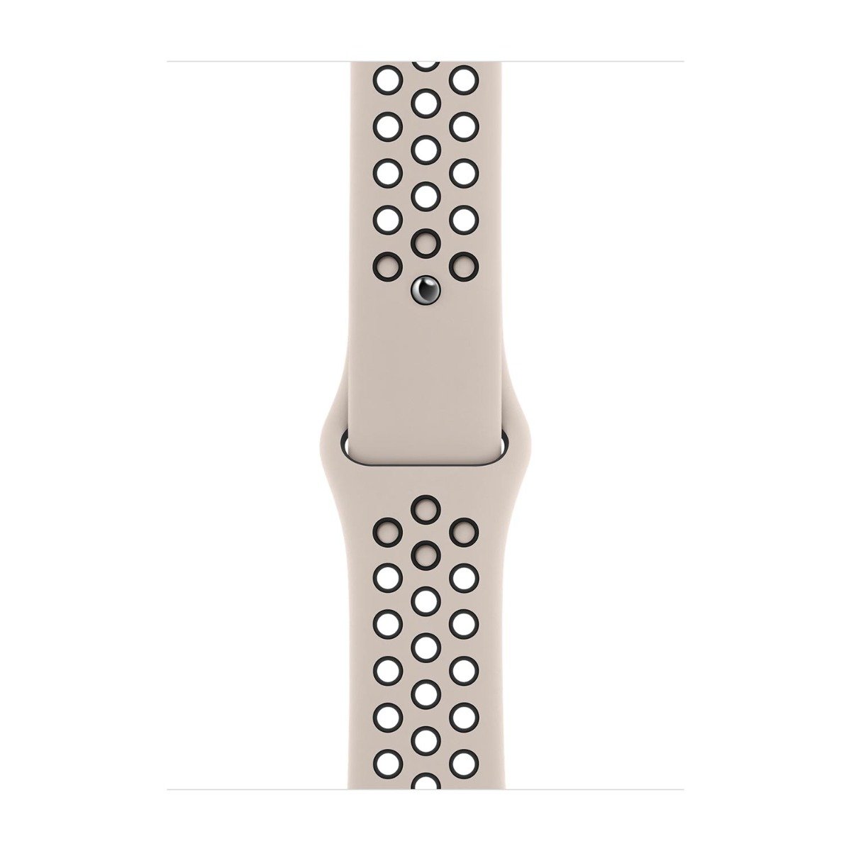 Apple Pasek sportowy Nike w kolorze pustynnego piasku/czarnym do koperty 44mm / 45mm / 46mm / 49mm - rozmiar S/M/L