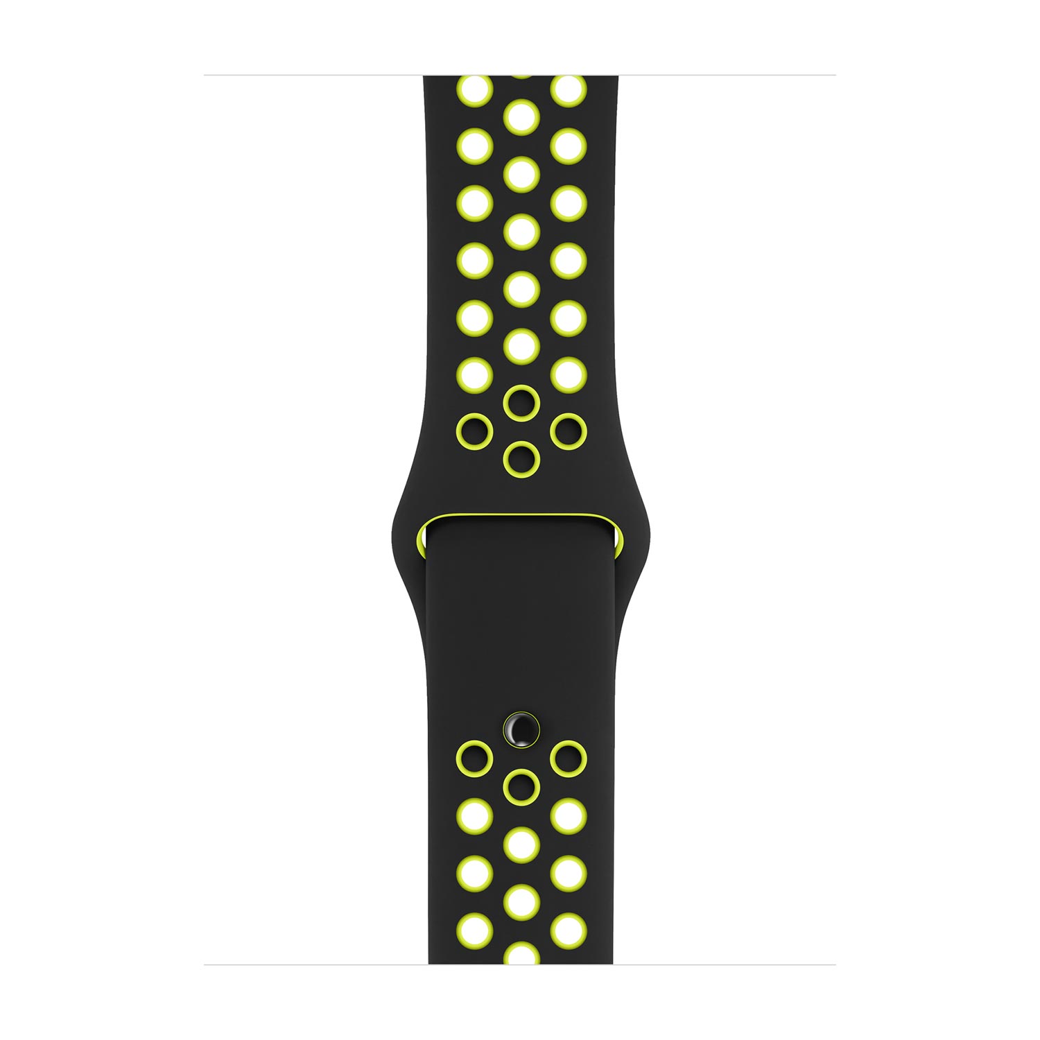 Apple Pasek sportowy Nike w kolorze czarnym/jaskrawozielonym do koperty 38mm / 40mm / 41mm / 42mm - rozmiar S/M/L