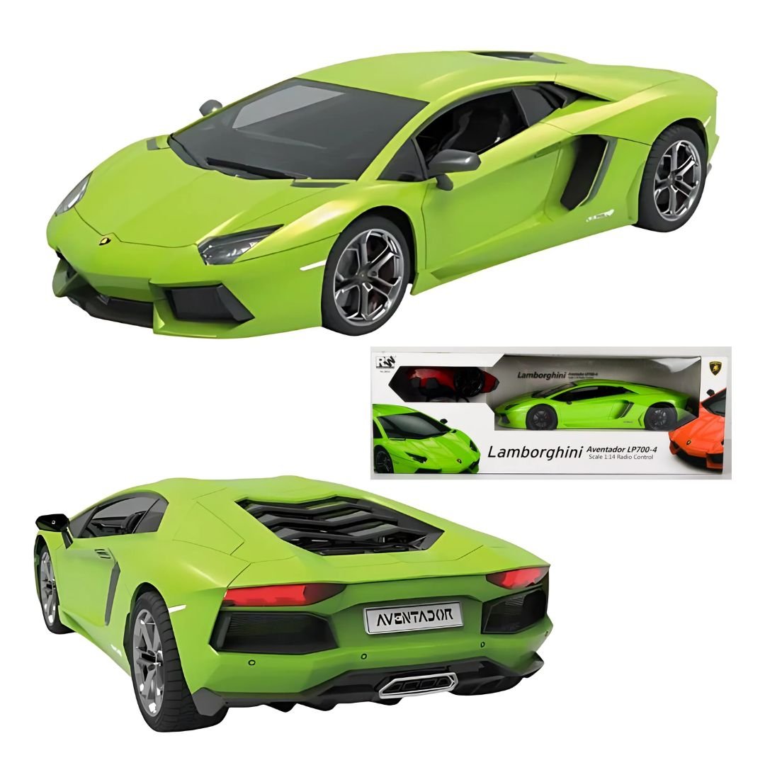 Samochód zdalniesterowany RC Lamborghini Aventador 1:14 zielony 2.4 GHz