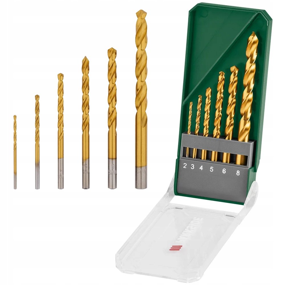 ZESTAW WIERTEŁ DO METALU i STALI PARKSIDE PBS3 A3 2-8 MM KOMPLET 6 SZT.