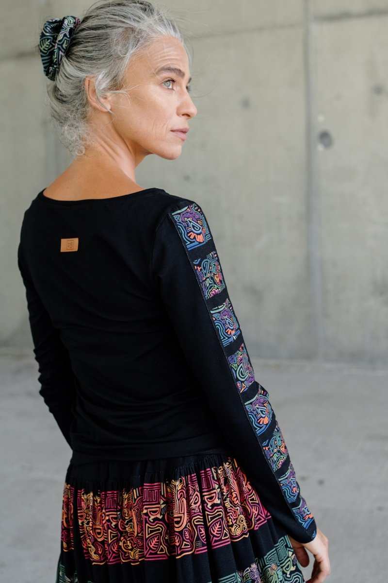 Bluzka KOKOworld Rica Black Yala-Mini - XS/S