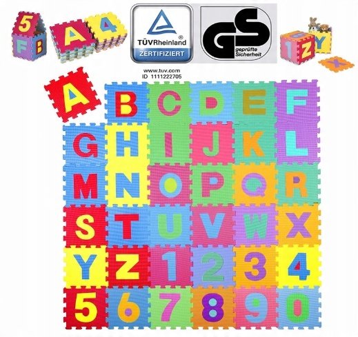 PUZZLE MATA PIANKOWA SKŁADANA DO ZABAWY DLA DZIECI