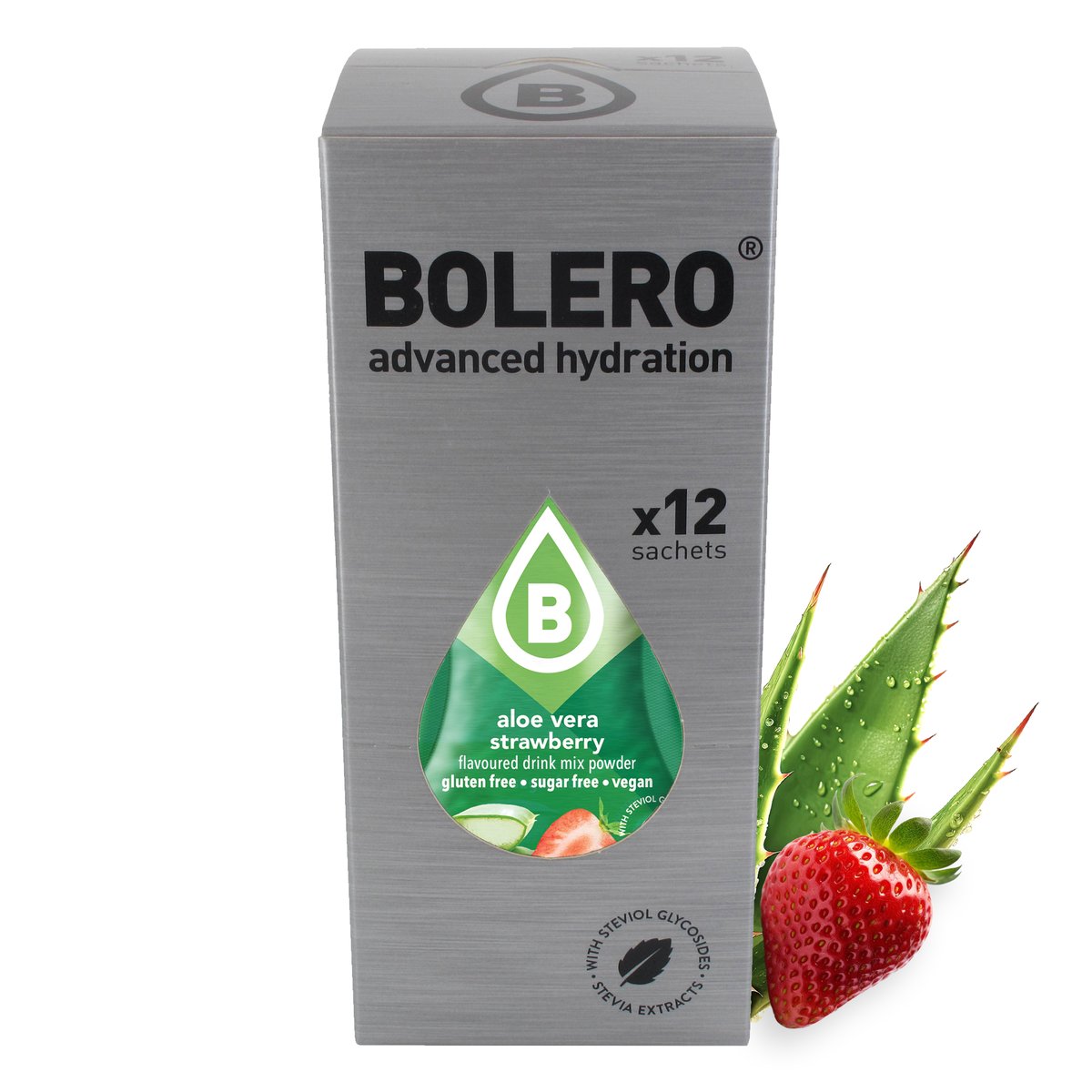 BOLERO BOX CLASSIC ALOE VERA STRAWBERRY 9g(12szt.)