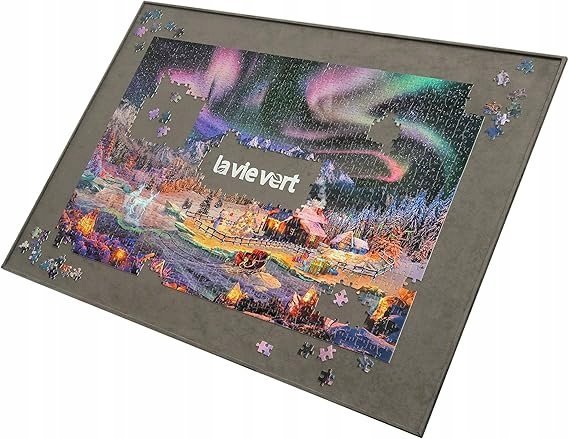 Drewniana Mata TACA DESKA do układania puzzli Antypoślizgowa DO 1500 EL