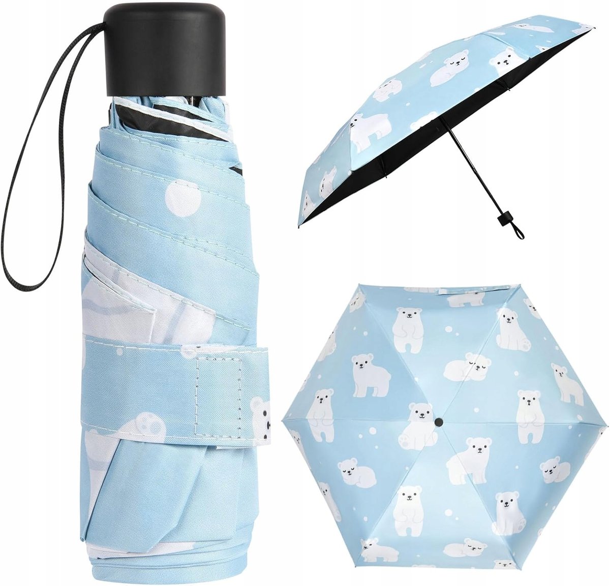 PARASOL KIESZONKOWY MINI SKŁADANY UV OCHRONA KIESZONKOWY WODOODPORNY