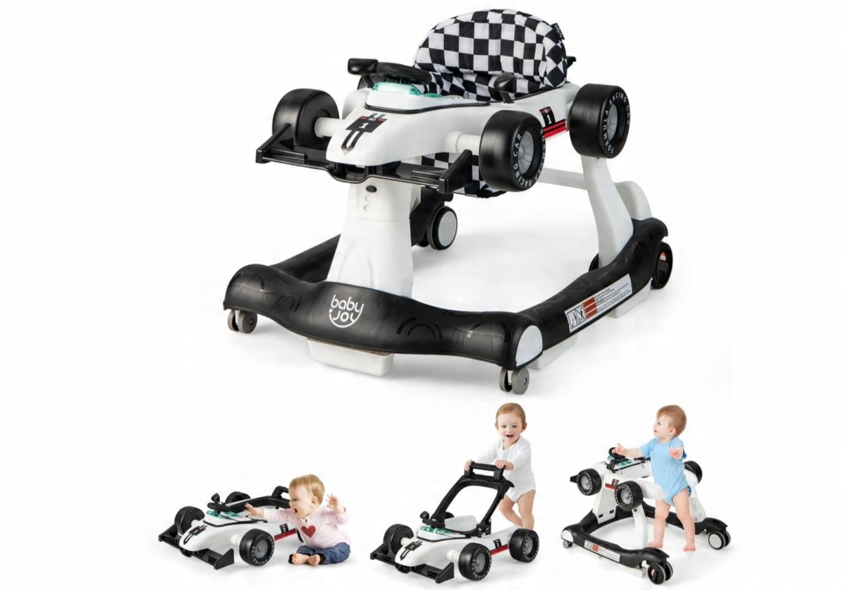 CHODZIK DLA DZIECI Z REGULACJĄ WYSOKOŚCI 4w1 BIAŁY