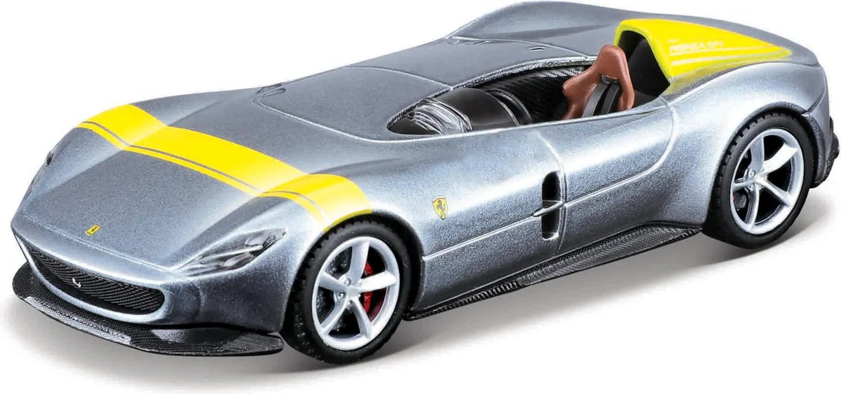 MAISTO SPEED ICONS FERRARI MONZA SP1 SREBRNY 1:64 15702