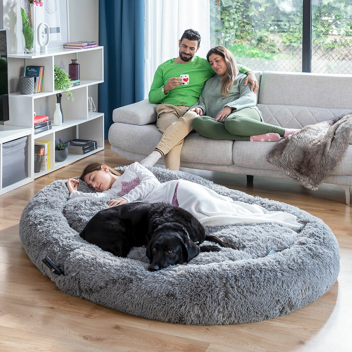 Legowisko dla psa i ludzi Human Dog Bed XXL InnovaGoods Grey
