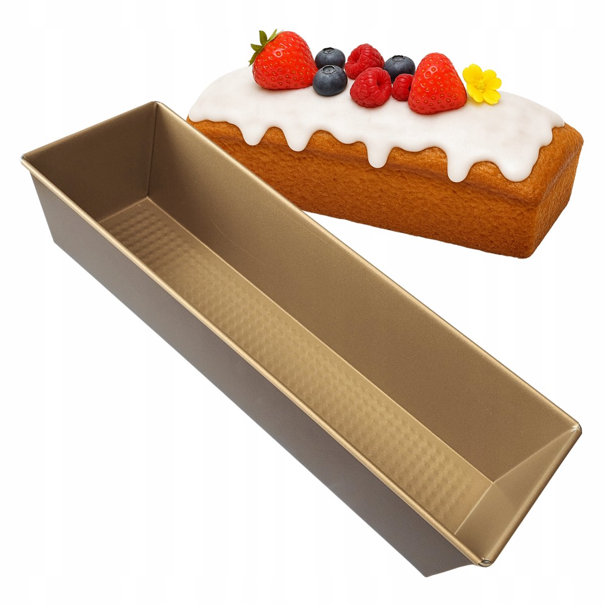 Blacha do pieczenia forma keksówka wąska długa do chleba ciasta 35x11cm