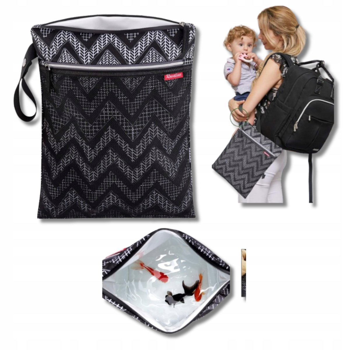 Torba Organizer Mamy Na Mokre Brudne Ubranka Podrozna Do Wozka Dziecka