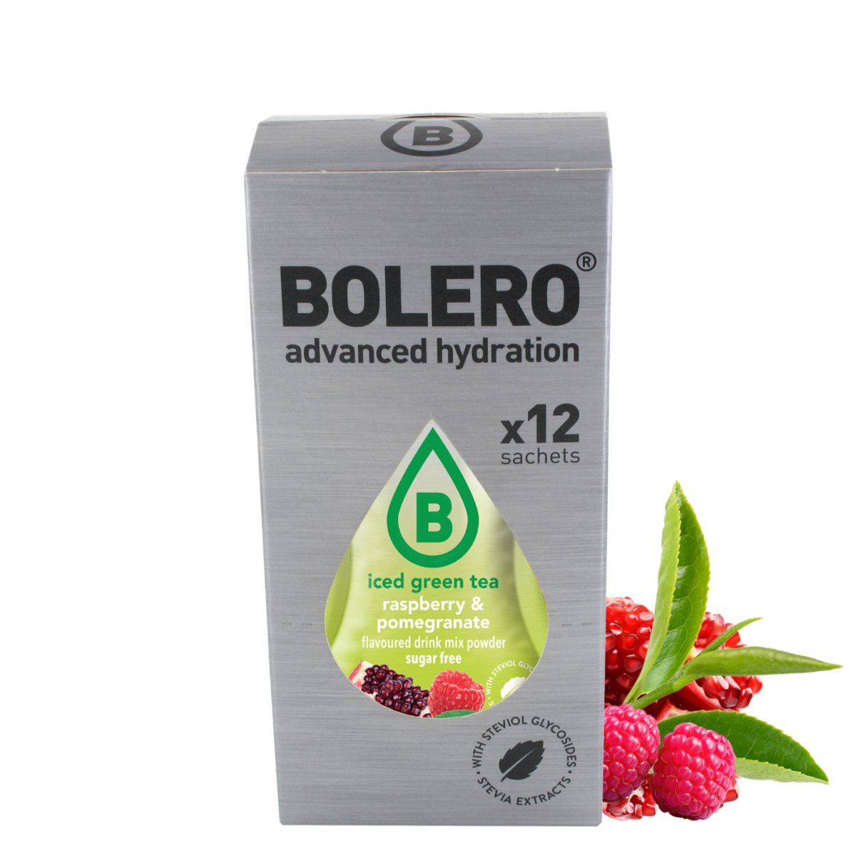 Bolero Box Sticks Iced Green Tea Raspberry & Pomegranate 3g (12szt.)