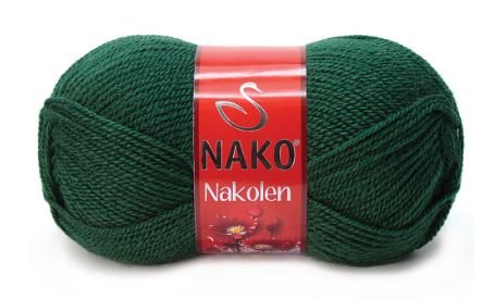 Włóczka Nakolen Kol.3601 /Ciemna Zieleń .