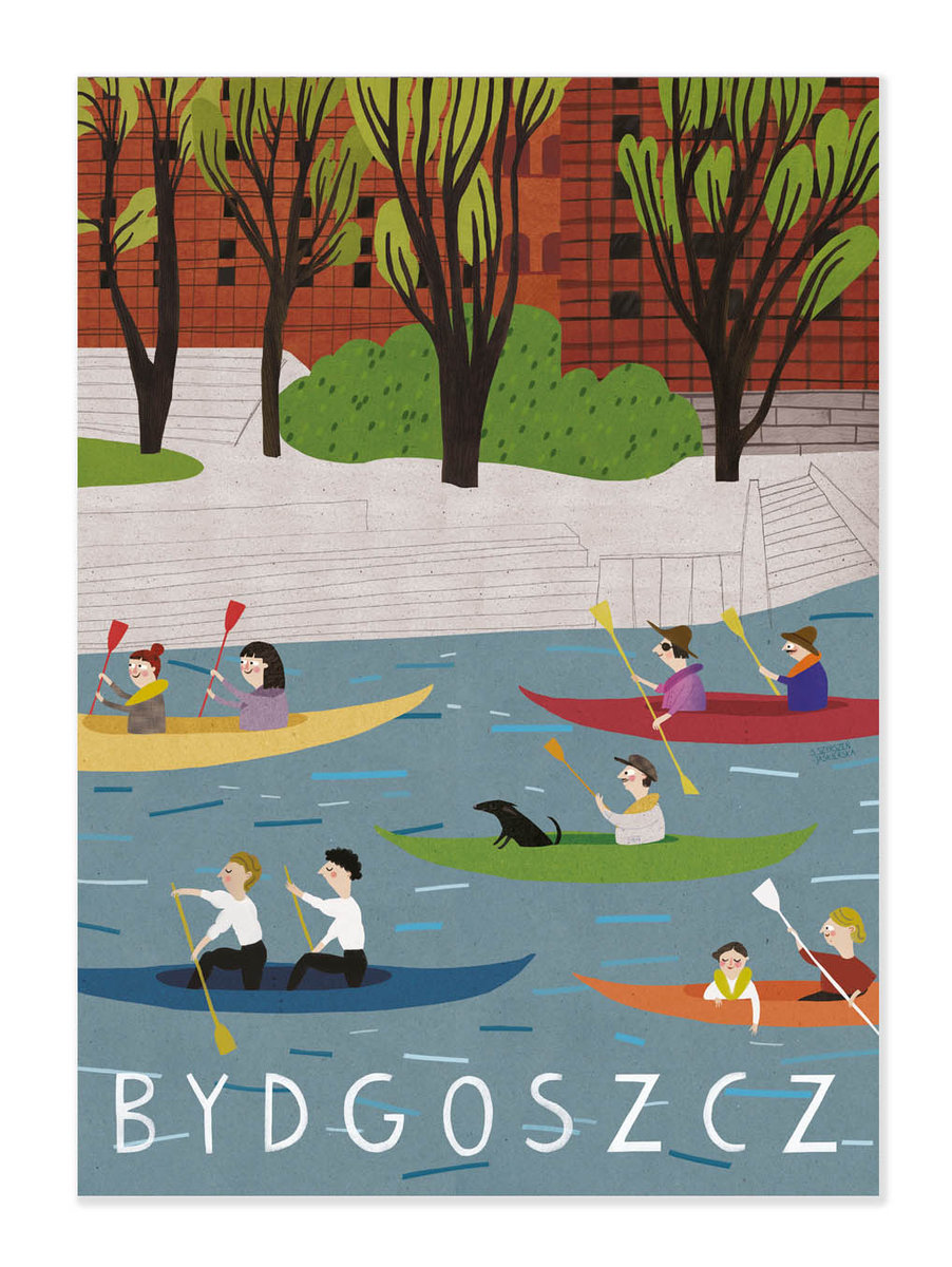 Pocztówka. Bydgoszcz 105X145 Mm. Sylver Rocket Studio