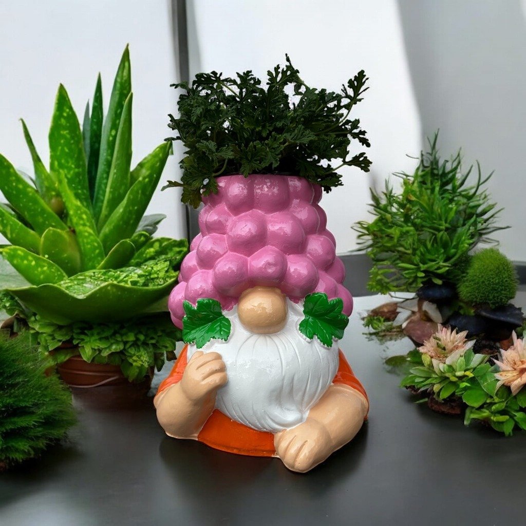 Figura Dekoracja Doniczka Winogrono