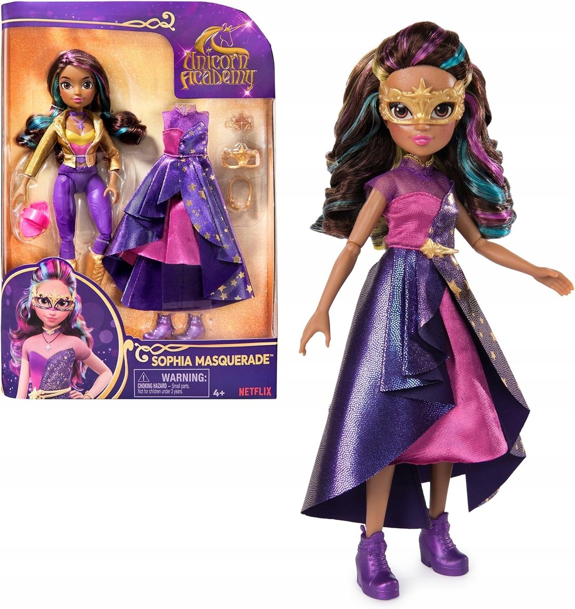 UNICORN ACADEMY Sophia Mannequin LALKA DUŻA 24 CM AKCESORIA UNICORN ACADEMY