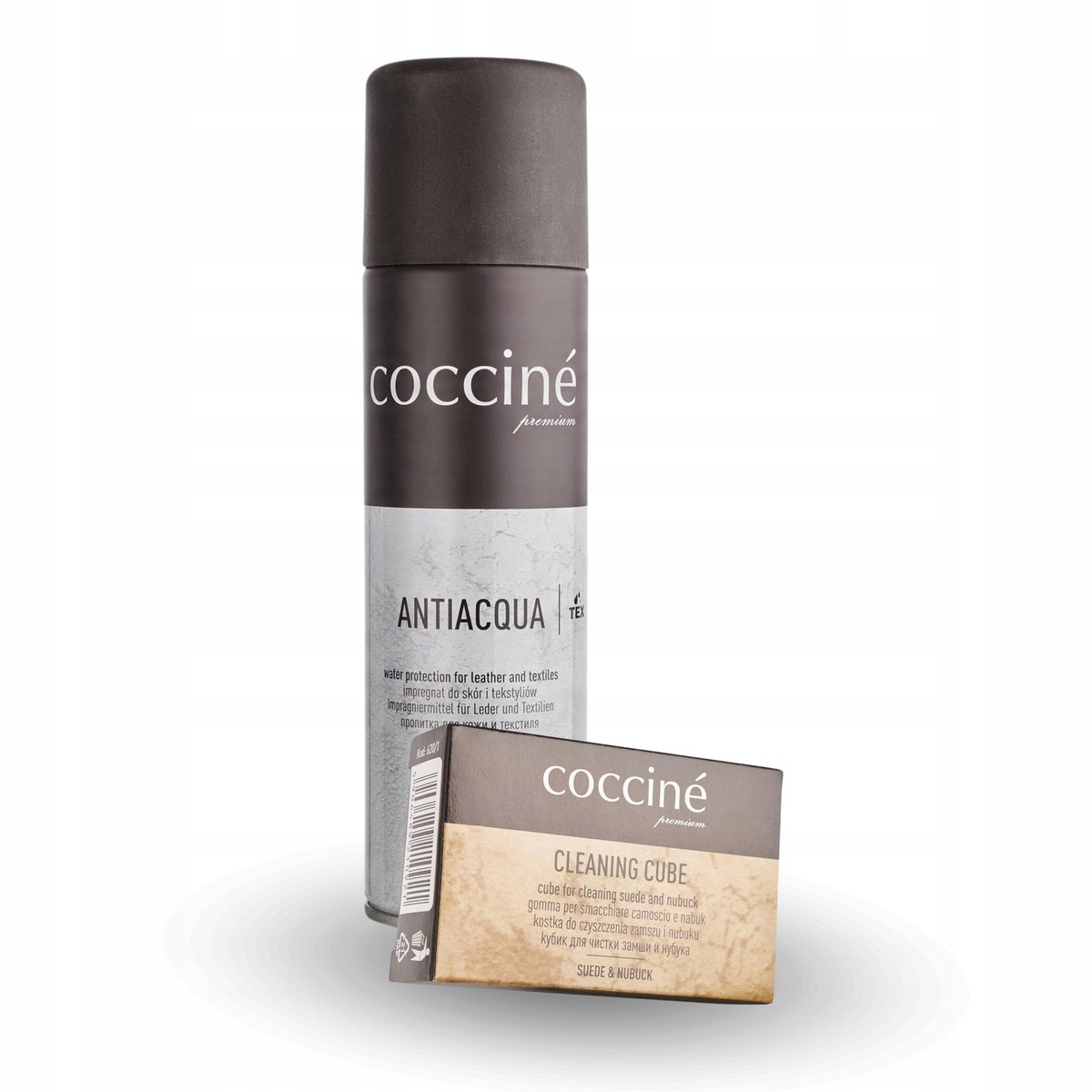 Impregnat Antiacqua z Gumką do Czyszczenia Zamszu Coccine Zestaw 2 w 1