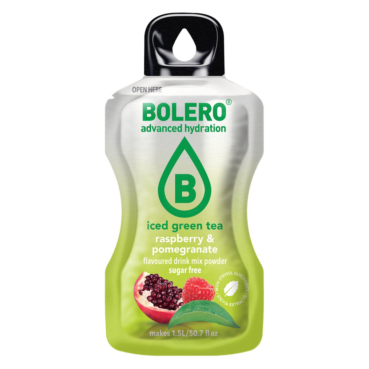 BOLERO CLASSIC ICED GREEN TEA RASPBERRY & POMEGRANATE 8g