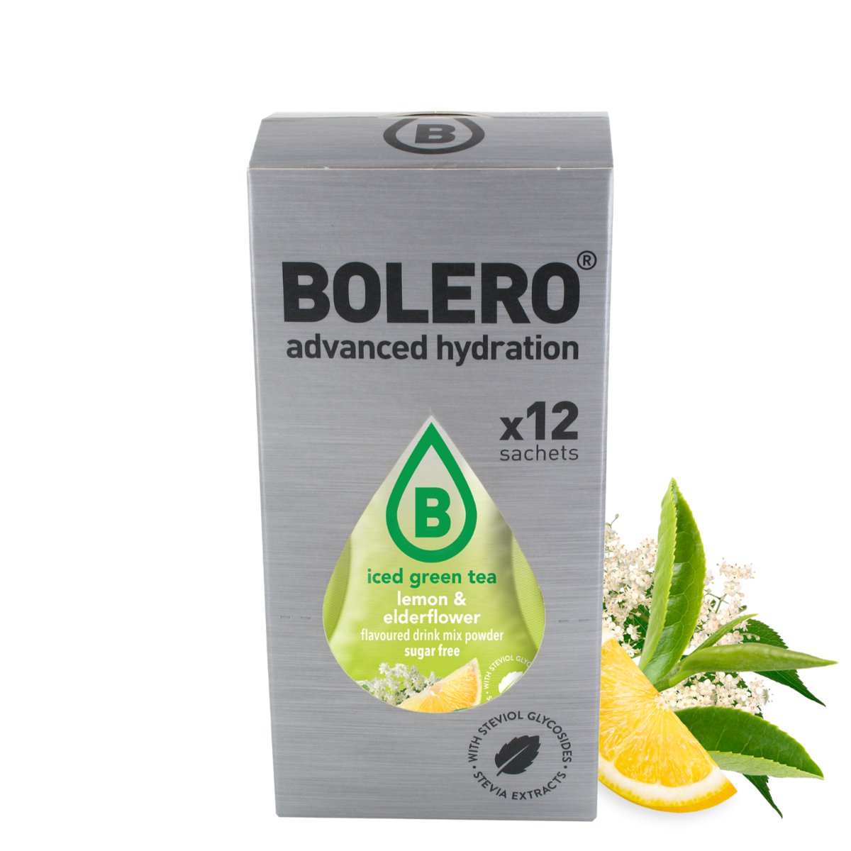 Bolero Box Sticks Iced Green Tea Lemon & Elderflower 3g (12szt.)