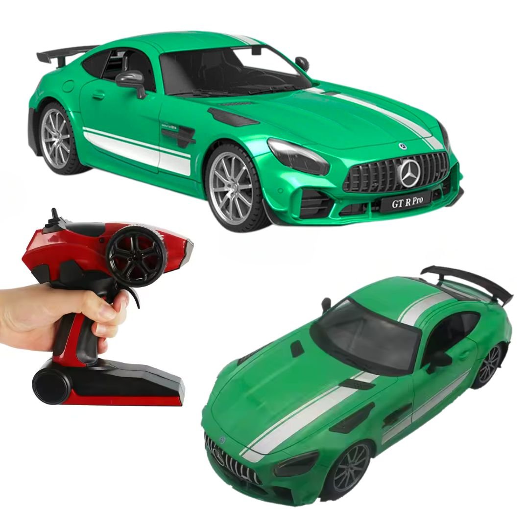 Zdalnie sterowany Mercedes-AMG GT R Pro RC 1:12 zielony samochód