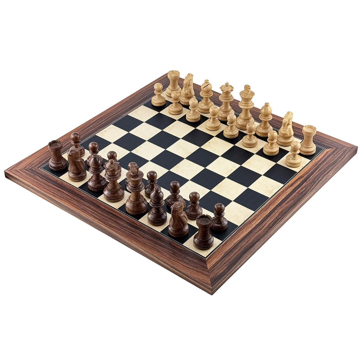 Szachy Italfama Premium Classic Z Akacji + Plansza Ferrer Santos Palisander