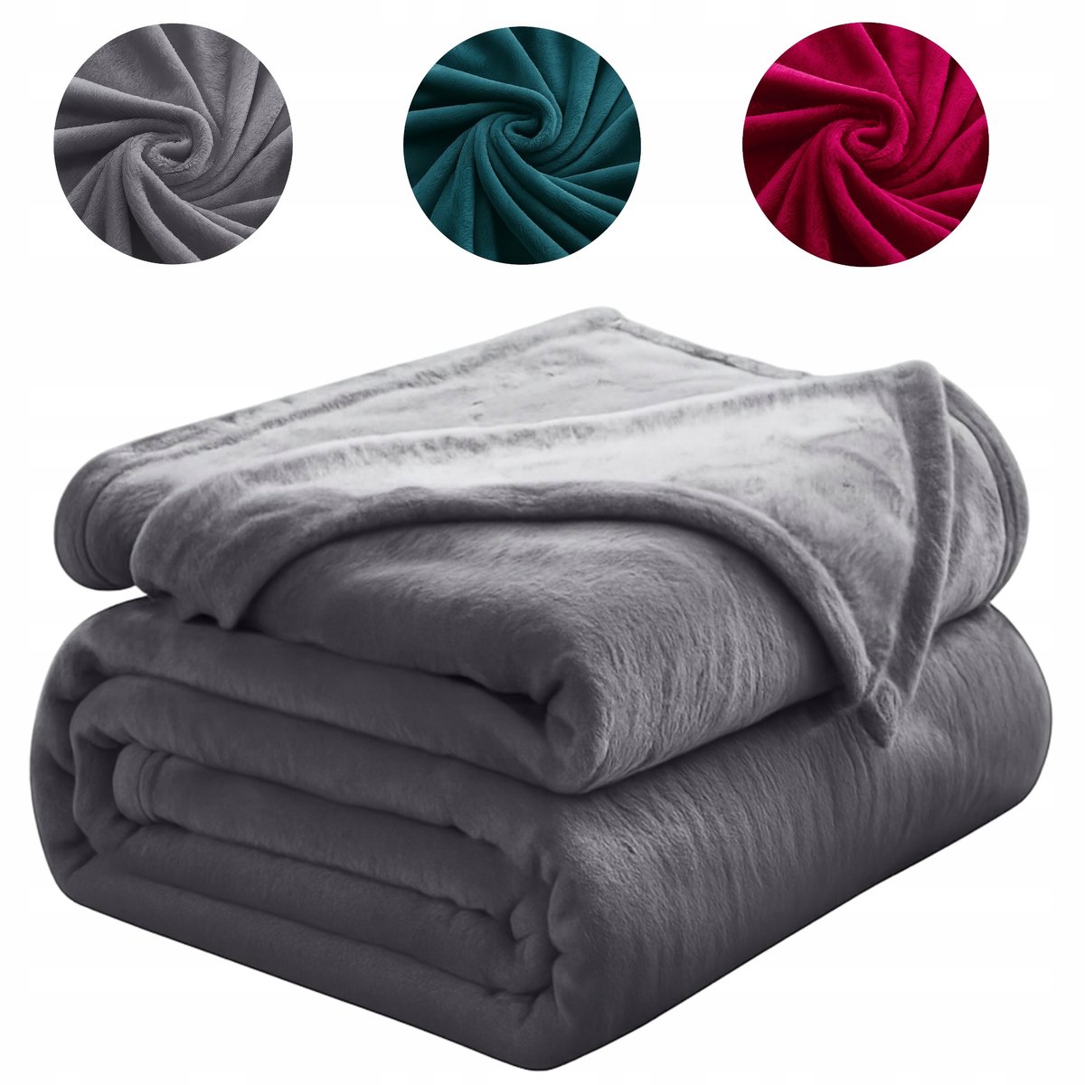 MIĘKKI KOC 130x170 CORAL NARZUTA ŁÓŻKO FOTEL KANAPĘ PLED PUSZYSTY KOLORY