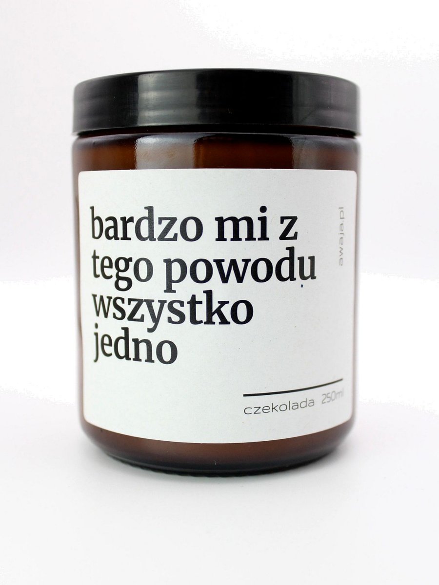 Świeca z napisem – dla wyluzowanych, prezent z dystansem, zapachowa, sojowa