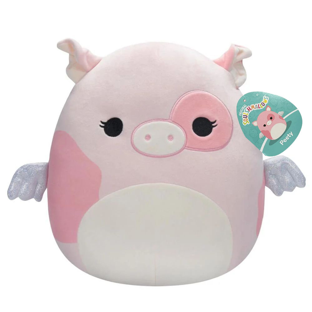Squishmallows Peety Pluszowy Świniak 19 cm Oryginalna Maskotka Świnka