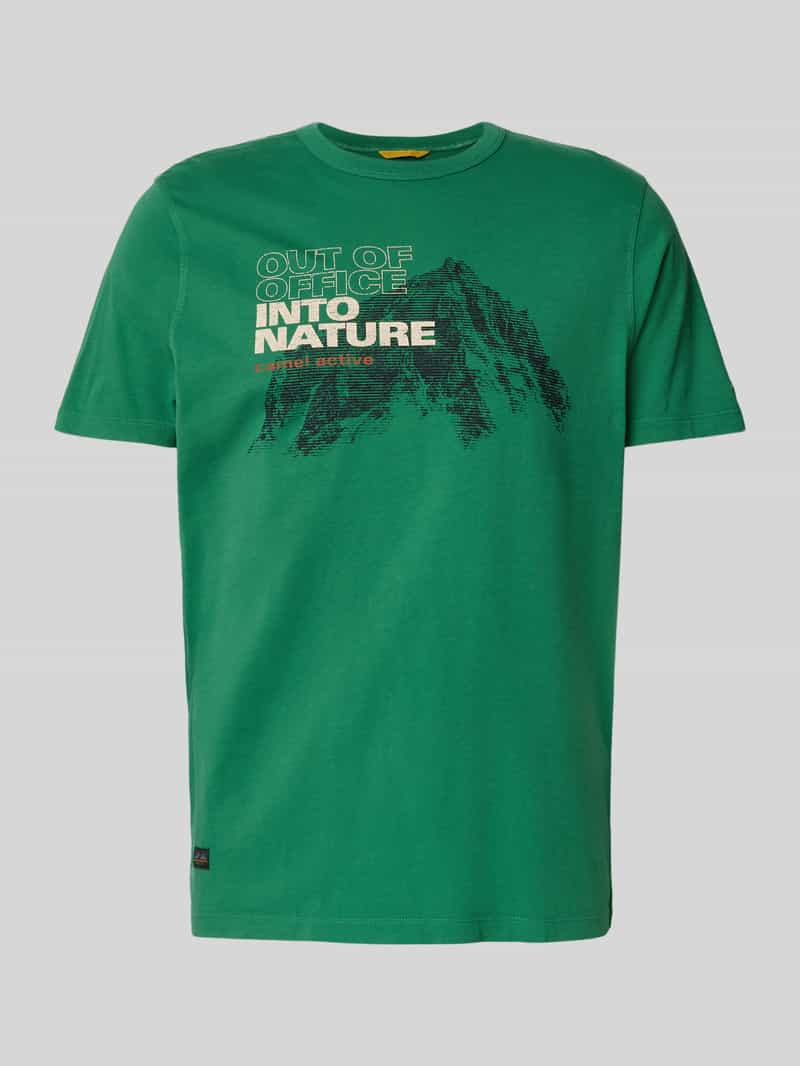 T-shirt z nadrukiem z logo