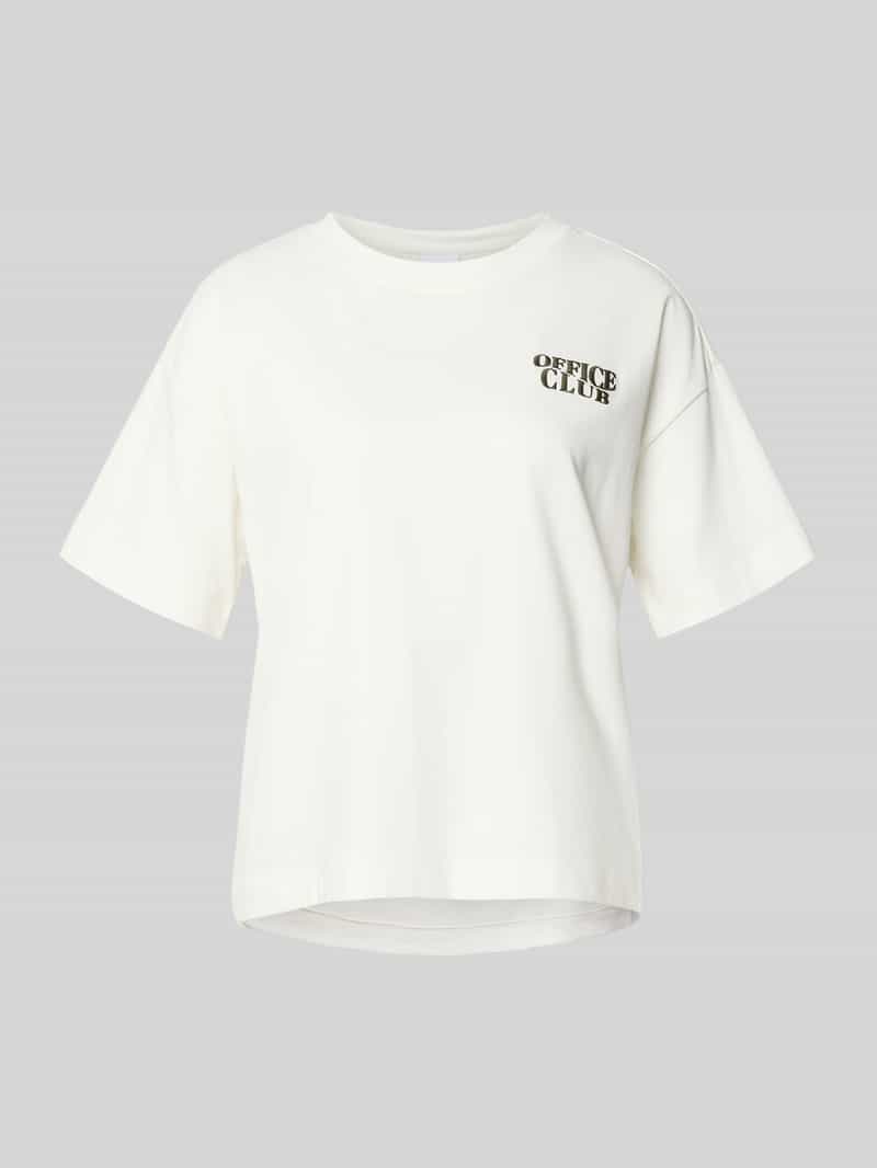 T-shirt z okrągłym dekoltem model 'MONIE OFFICE’