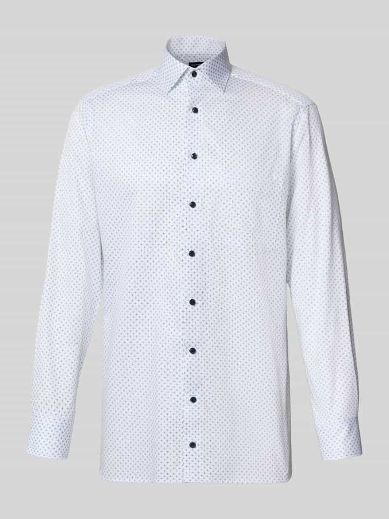 Koszula biznesowa o kroju slim fit z czystej bawełny