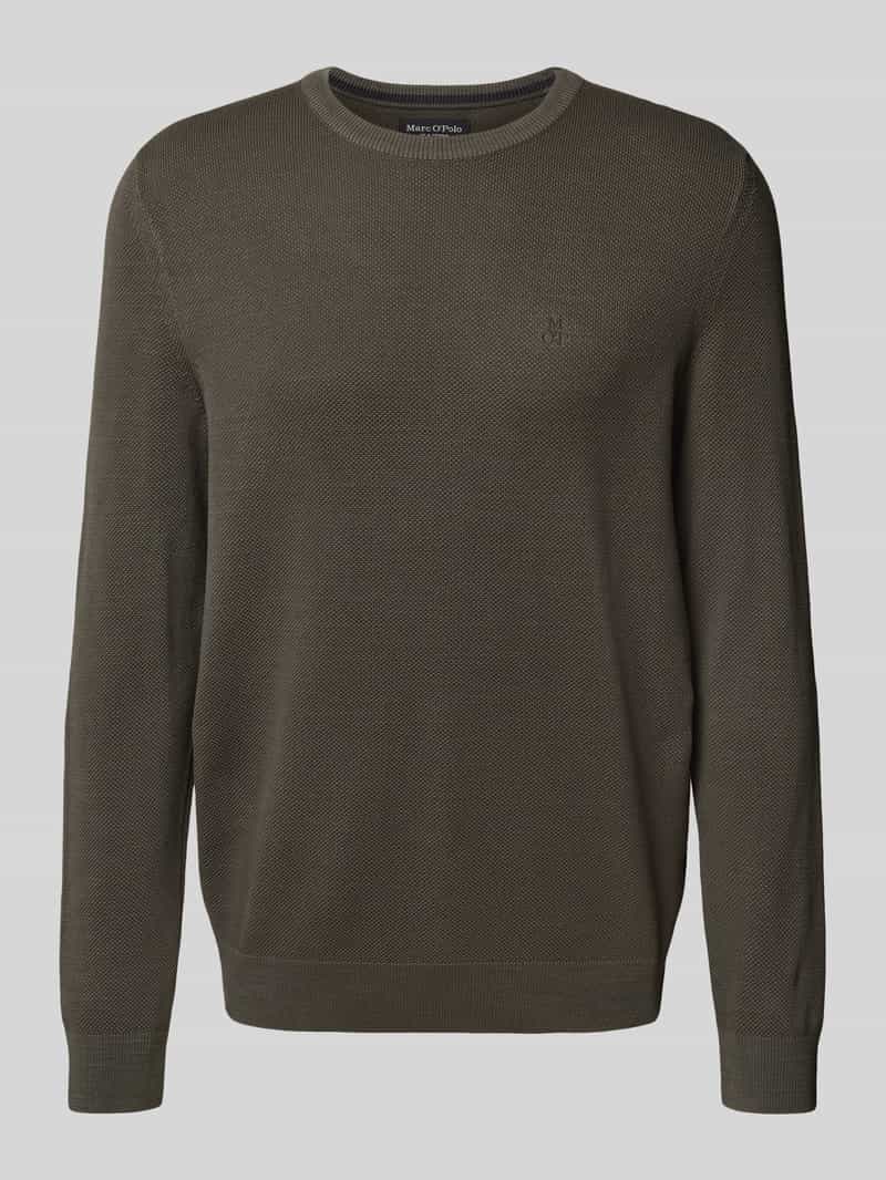 Sweter z dzianiny o kroju regular fit z czystej bawełny