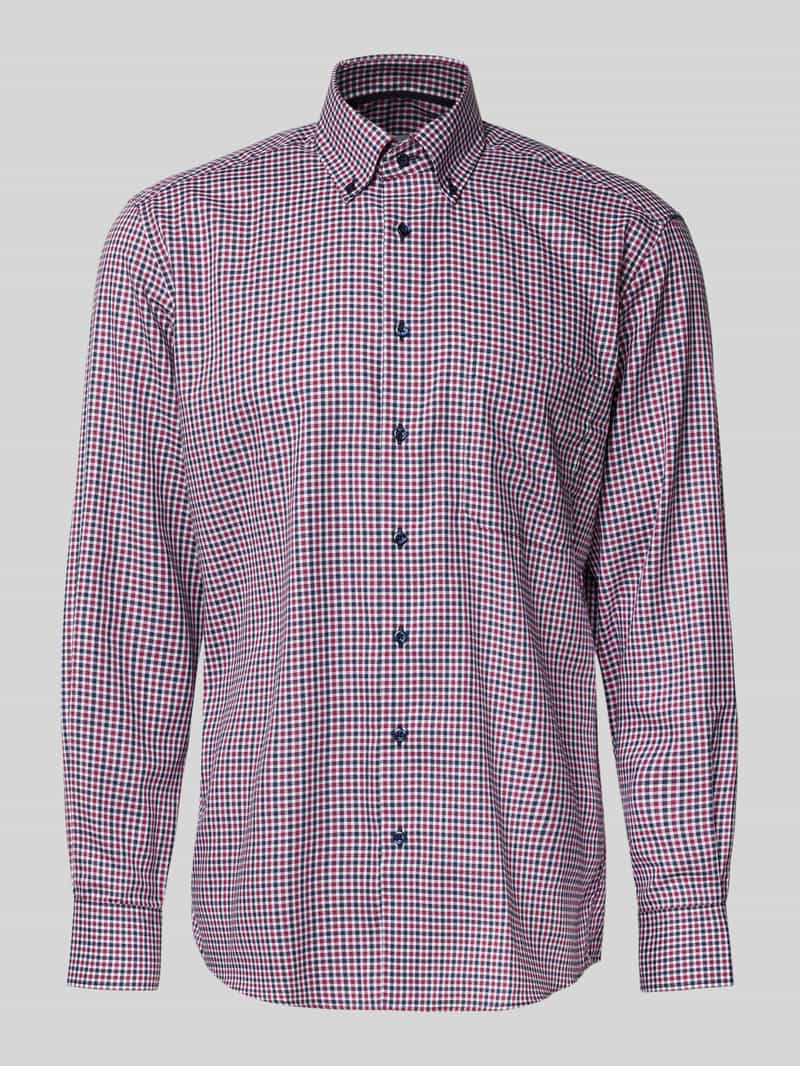 Koszula biznesowa o kroju comfort fit z kołnierzykiem typu button down