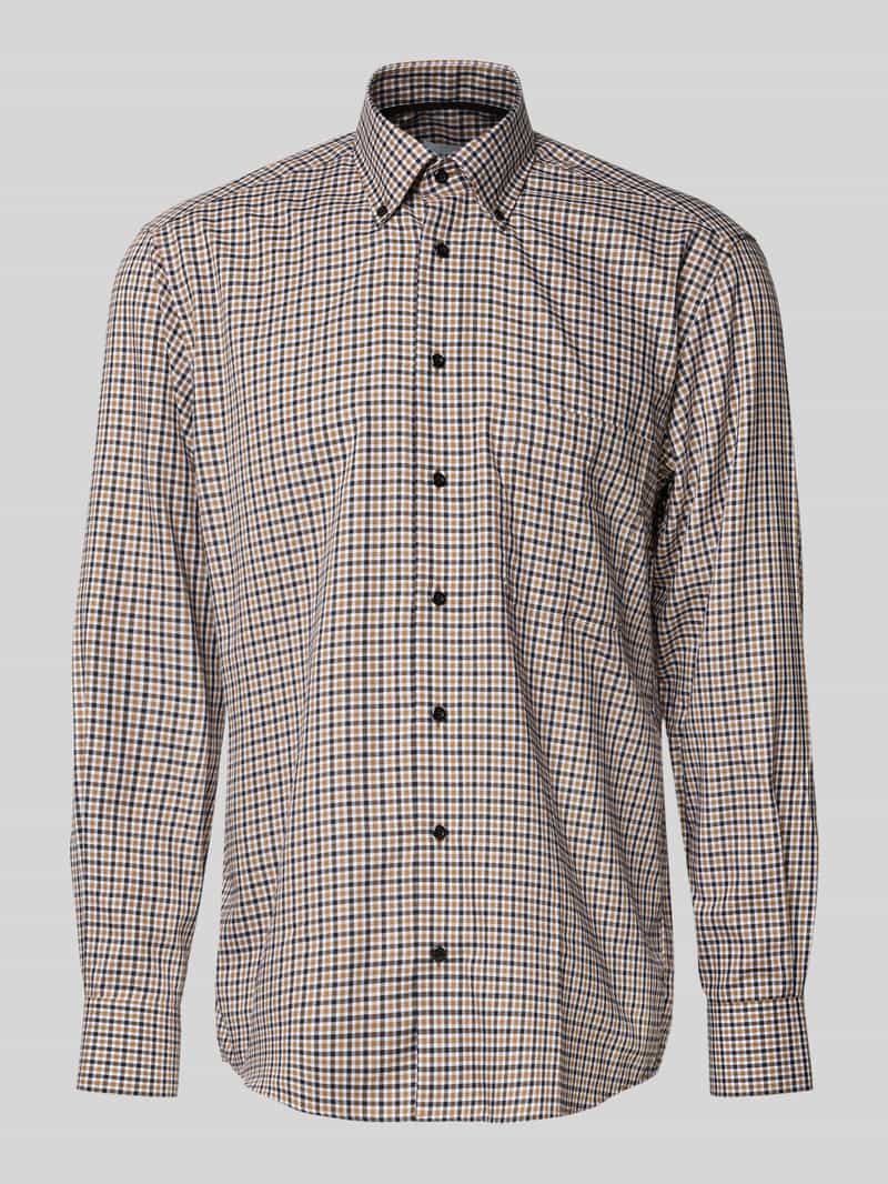 Koszula biznesowa o kroju comfort fit z kołnierzykiem typu button down