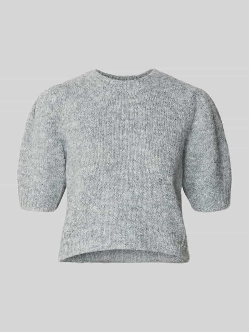 Sweter z dzianiny o kroju regular fit z dodatkiem wełny model ‘NOVAH’