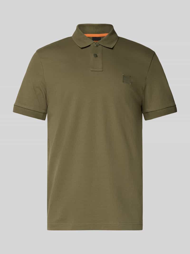 Koszulka polo o kroju slim fit z mieszanki bawełny