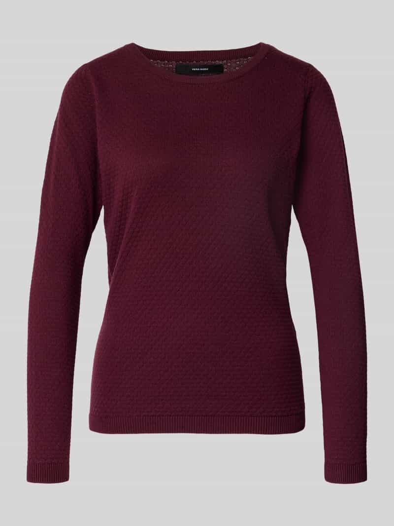 Sweter z dzianiny o kroju regular fit z czystej bawełny model ‘CARE’