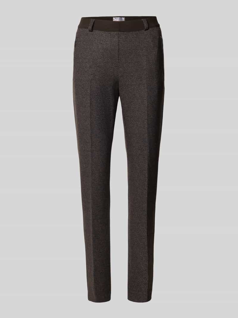Spodnie materiałowe o kroju slim fit w kant model ‘Lillyth’