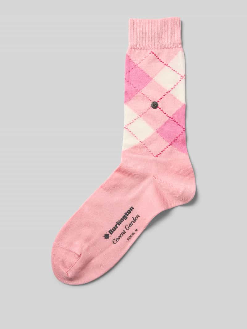 Skarpety z haftem w romby model ‘Covent’