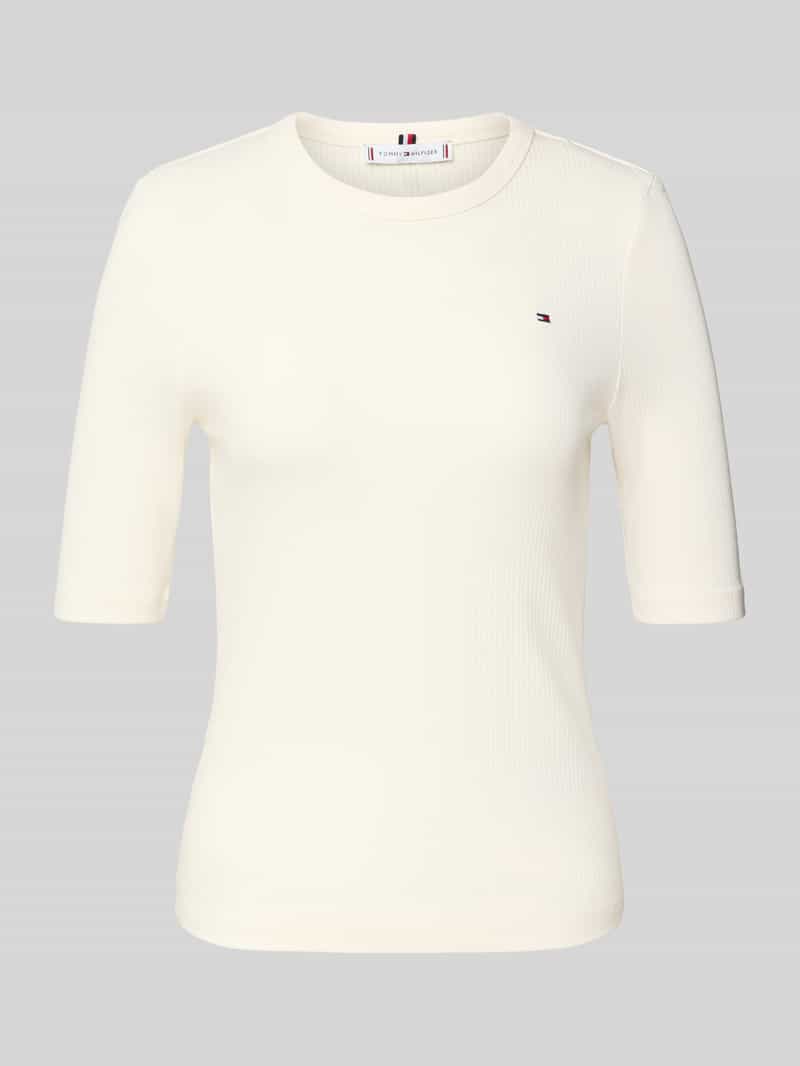 T-shirt o kroju slim fit z mieszanki wiskozy