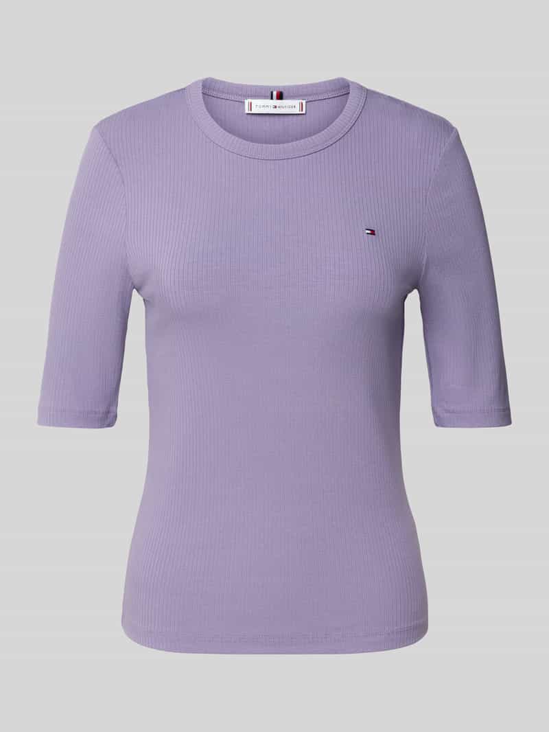 T-shirt o kroju slim fit z mieszanki wiskozy