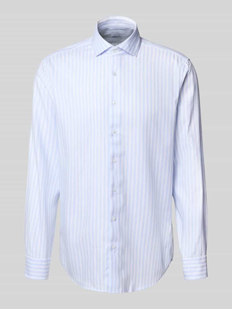 Koszula biznesowa o kroju regular fit z kołnierzykiem typu kent