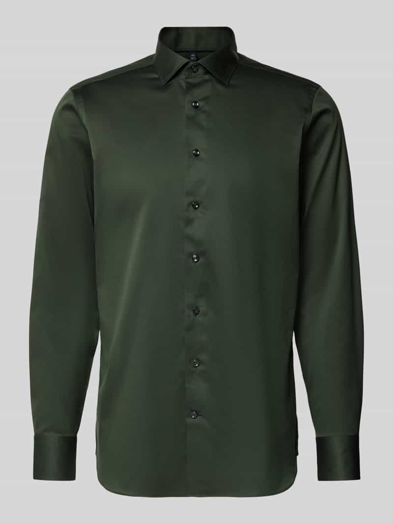 Koszula biznesowa o kroju regular fit z listwą guzikową