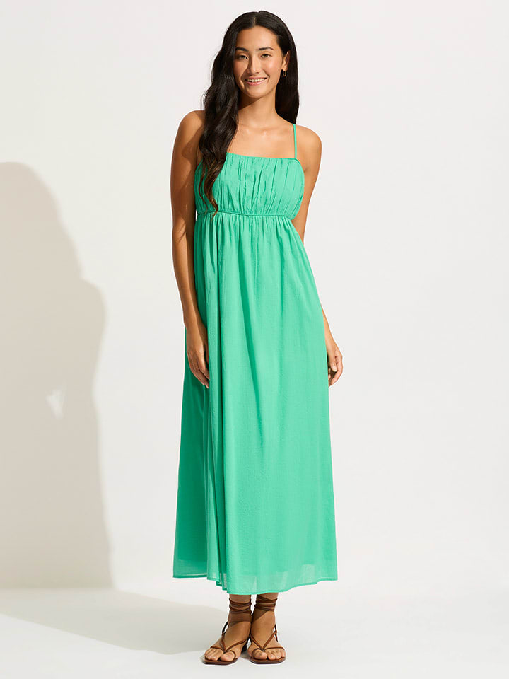 Seafolly Sukienka w kolorze zielonym