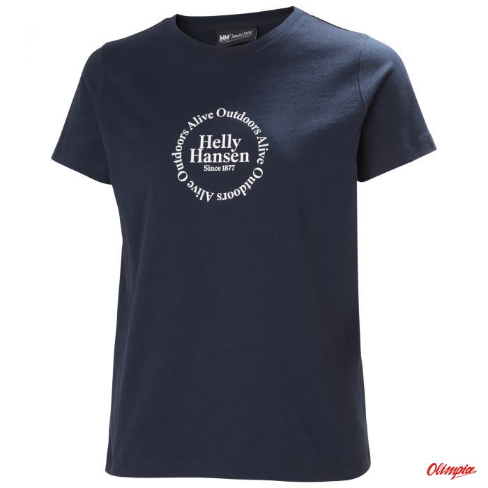 Koszulka damska Helly Hansen Core Graphic T-shirt 2.0 - Navy