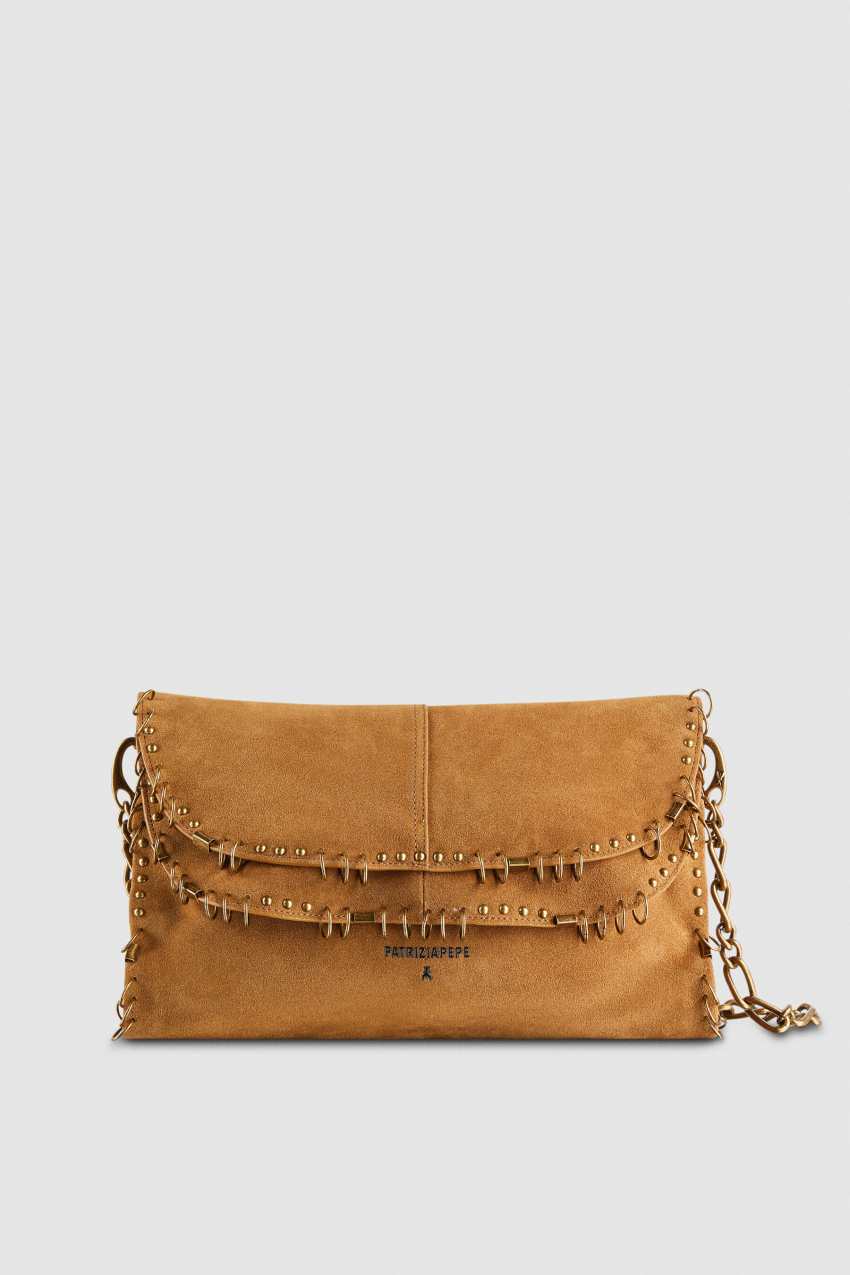 Torba Radical Boho z zamszu z detalem piercingu
