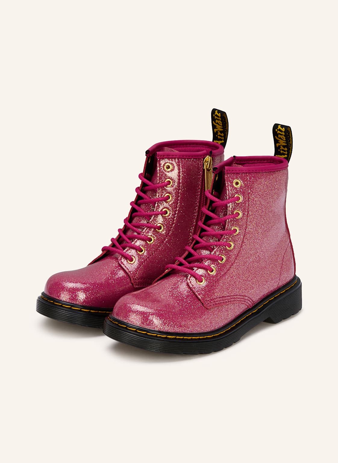 Dr. Martens Botki Sznurowane 1460 J pink