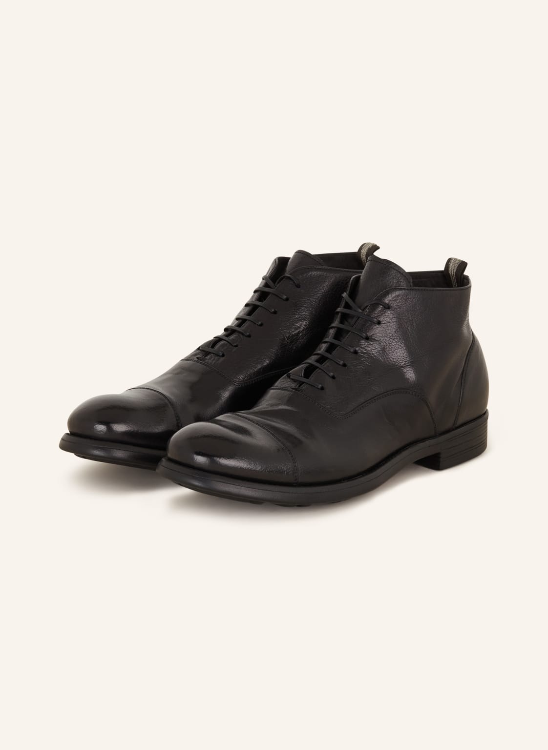 Officine Creative Botki Sznurowane Chronicle/057 schwarz